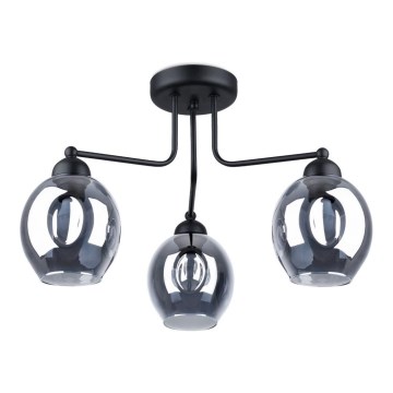 Candelabro suspenso FILLAN 3xE27/60W/230V preto