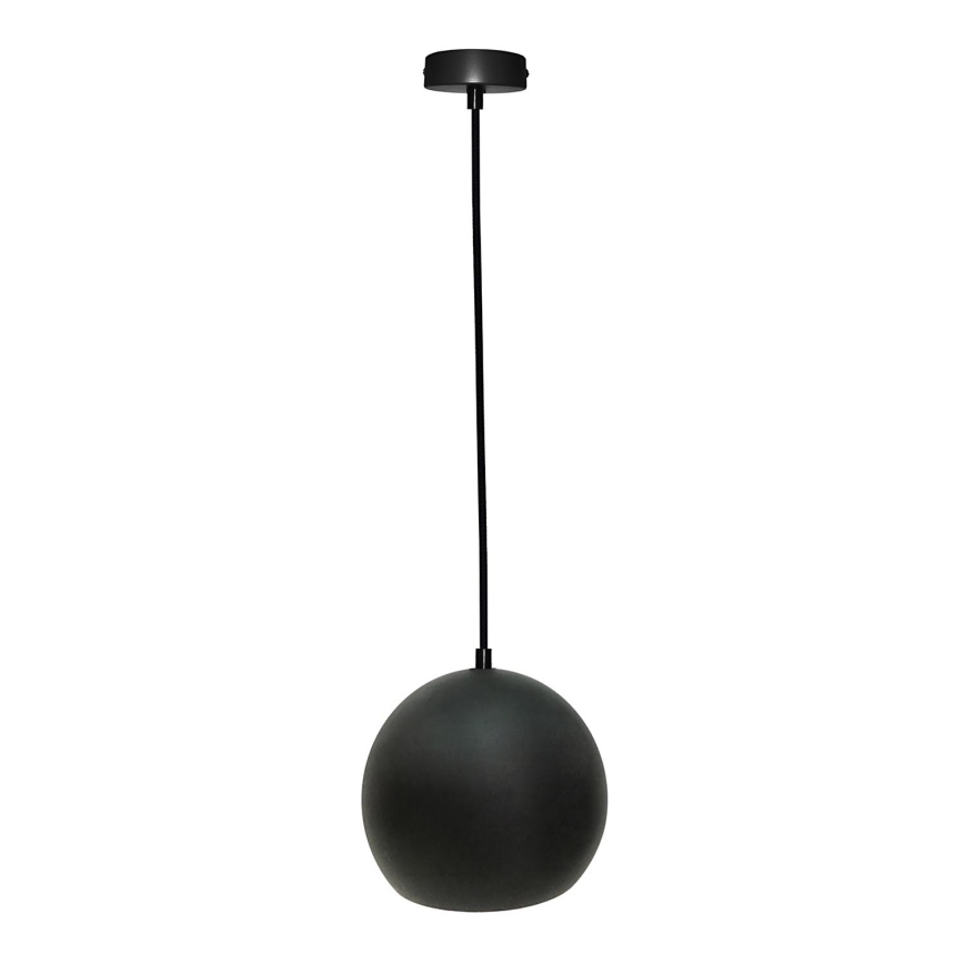 Candelabro suspenso FLEN 1xE27/40W/230V diâmetro 20 cm preto