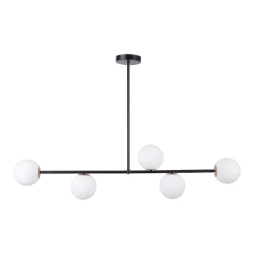 Candelabro suspenso GAMA 5xG9/12W/230V preto