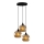 Candelabro suspenso GOLD 3xE27/40W/230V