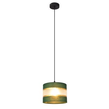 Candelabro suspenso HELEN 1xE27/60W/230V diâmetro 20 cm verde/dourada