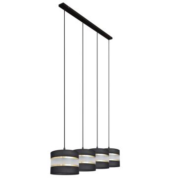 Candelabro suspenso HELEN 4xE27/60W/230V preto/dourado