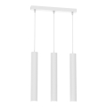 Candelabro suspenso HUDSON 3xGU10/8W/230V branco