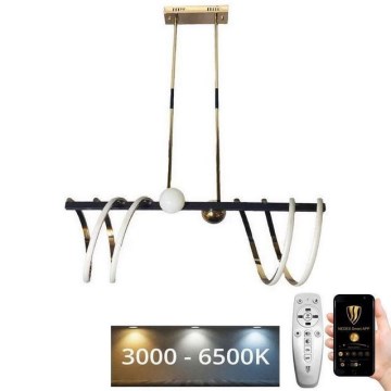 Candelabro suspenso LED com regulação LED/105W/230V 3000-6500K + controlo remoto