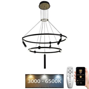 Candelabro suspenso LED com regulação LED/140W/230V 3000-6500K + controlo remoto