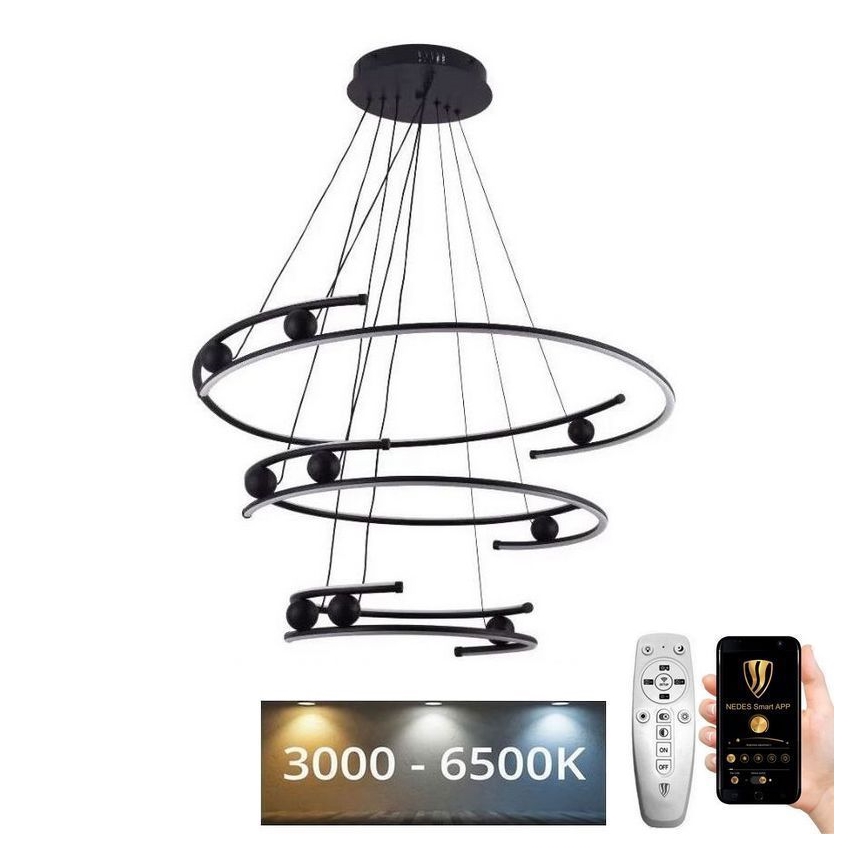 Candelabro suspenso LED com regulação LED/170W/230V 3000-6500K + controlo remoto