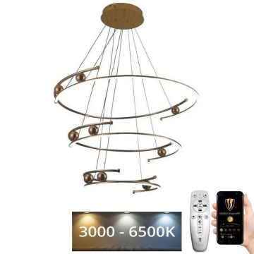 Candelabro suspenso LED com regulação LED/170W/230V 3000-6500K + controlo remoto