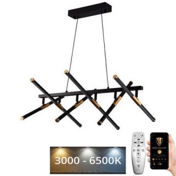 Candelabro suspenso LED com regulação LED/80W/230V 3000-6500K + controlo remoto