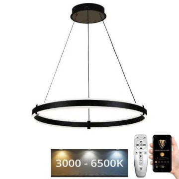 Candelabro suspenso LED com regulação LED/85W/230V 3000-6500K + controlo remoto