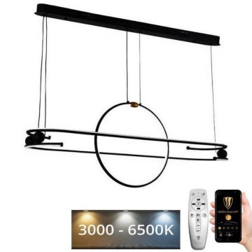 Candelabro suspenso LED com regulação LED/95W/230V 3000-6500K + controlo remoto