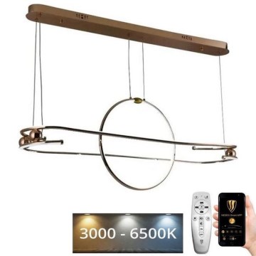 Candelabro suspenso LED com regulação LED/95W/230V 3000-6500K + controlo remoto