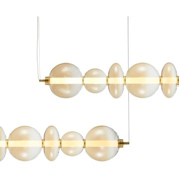 Candelabro suspenso LED DAPHNE LED/40W/230V dourada