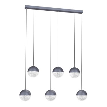 Candelabro suspenso LED FURNI 6xLED/5W/230V