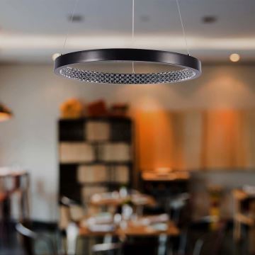 Candelabro suspenso LED LED/19W/230V 3000K preto