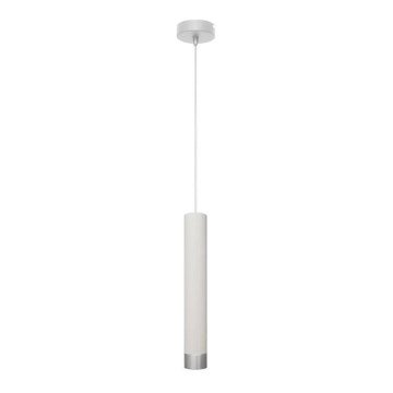 Candelabro suspenso LED TUBA 1xGU10/4,8W/230V branco/cromado mate