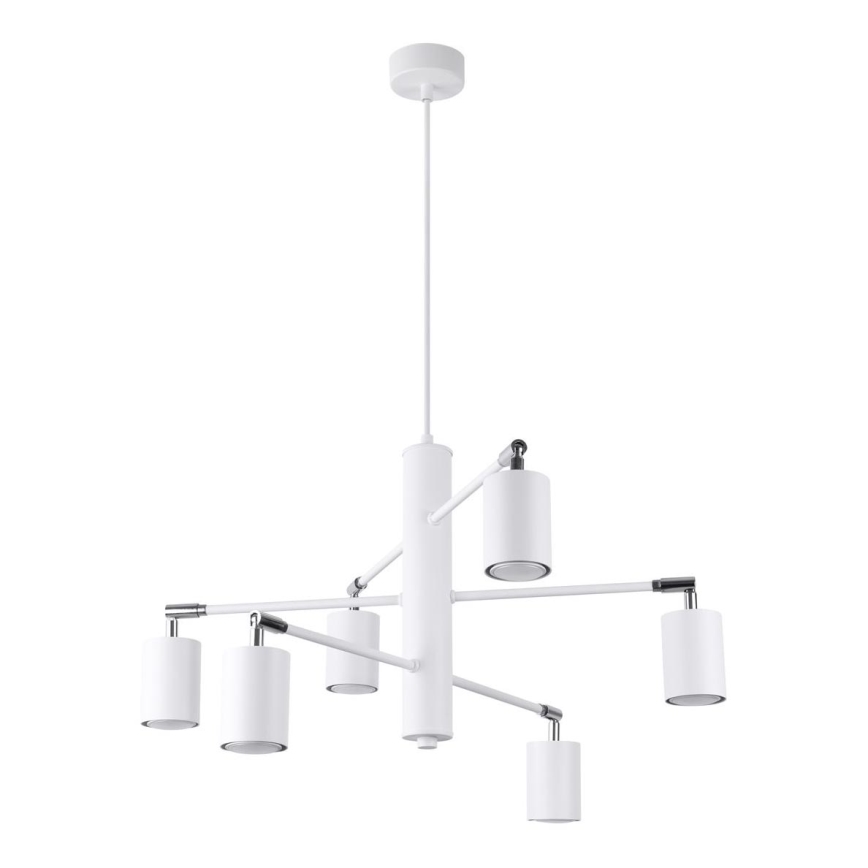 Candelabro suspenso LEMMI 6xGU10/10W/230V branco