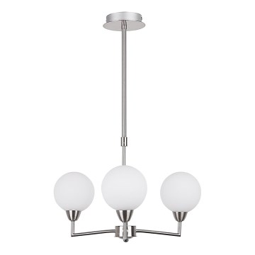 Candelabro suspenso LOGOS 3xG9/25W/230V mate cromado