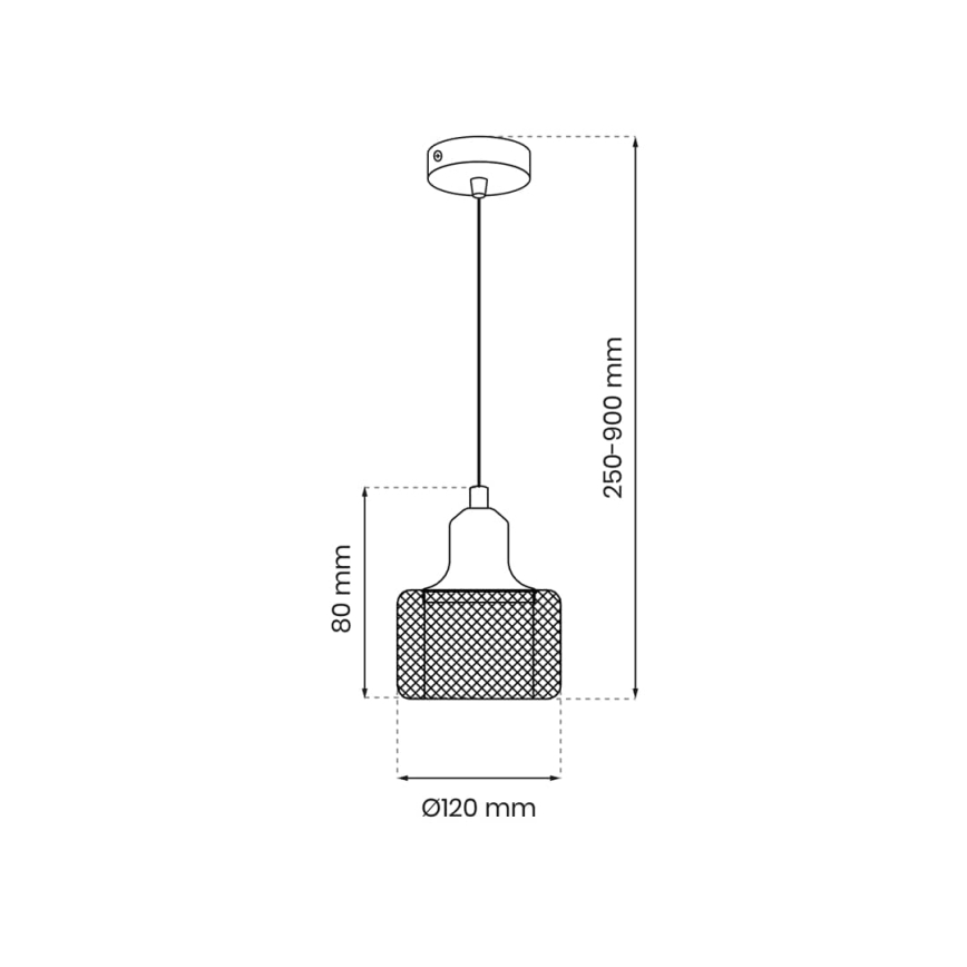 Candelabro suspenso LUMI 1xG9/8W/230V