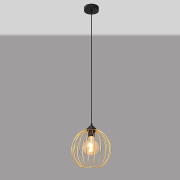 Candelabro suspenso MERCURE 1xE27/60W/230V dourada/preto