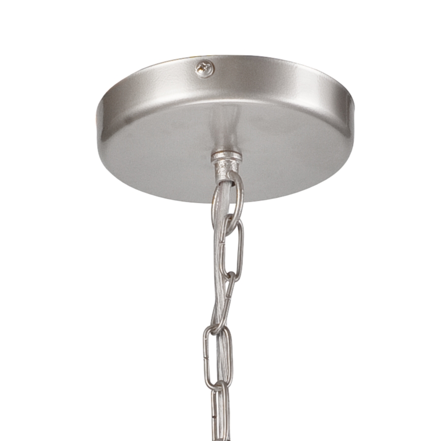 Candelabro suspenso ORLANDO 6xE27/60W/230V prateado