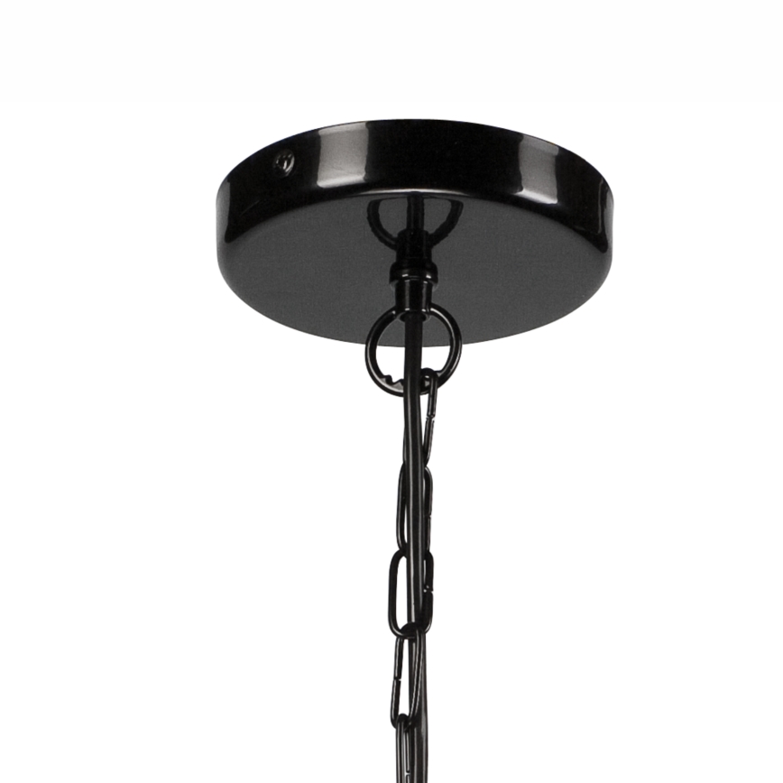 Candelabro suspenso ORLANDO 6xE27/60W/230V preto