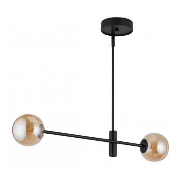 Candelabro suspenso ORO 2xG9/12W/230V preto/dourado