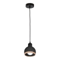 Candelabro suspenso OVAL 1xE27/60W/230V preto