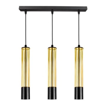 Candelabro suspenso PRESCOT 3xGU10/40W/230V dourado