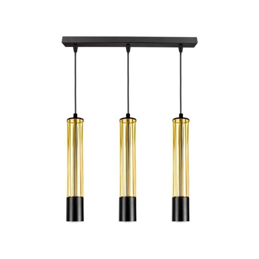 Candelabro suspenso PRESCOT 3xGU10/40W/230V dourado