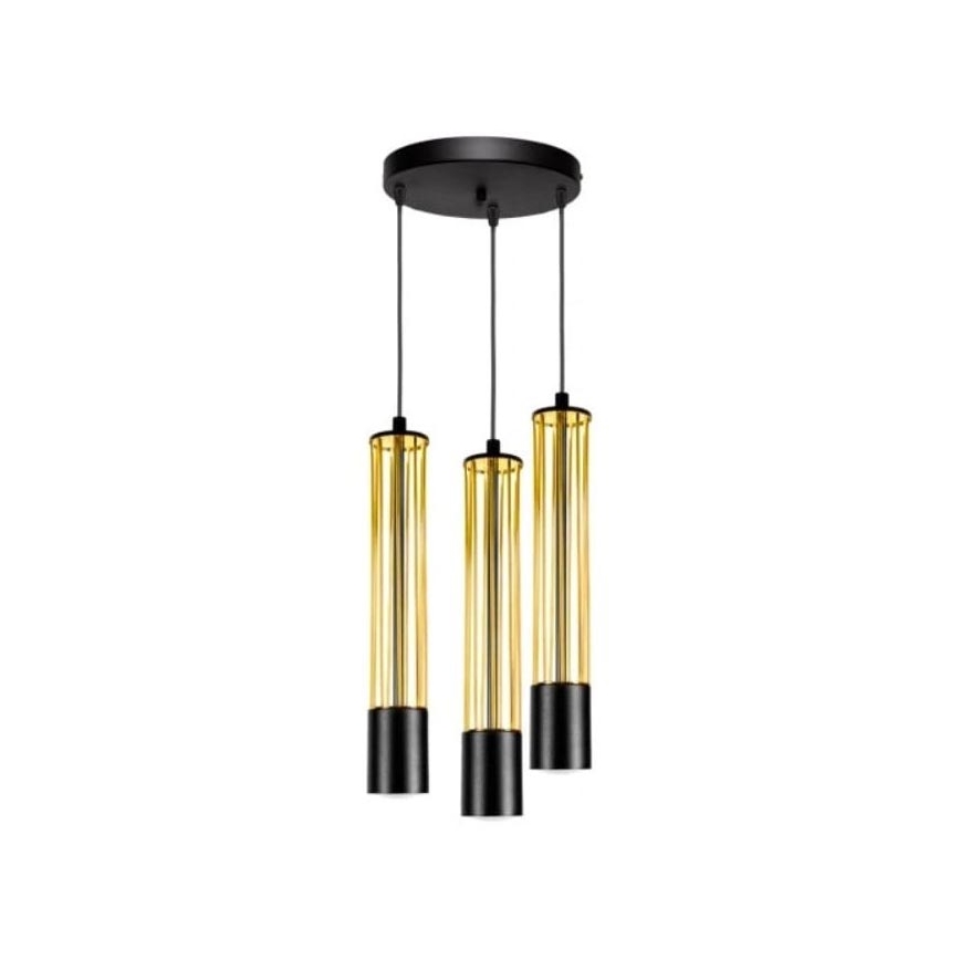 Candelabro suspenso PRESCOT 3xGU10/40W/230V dourado