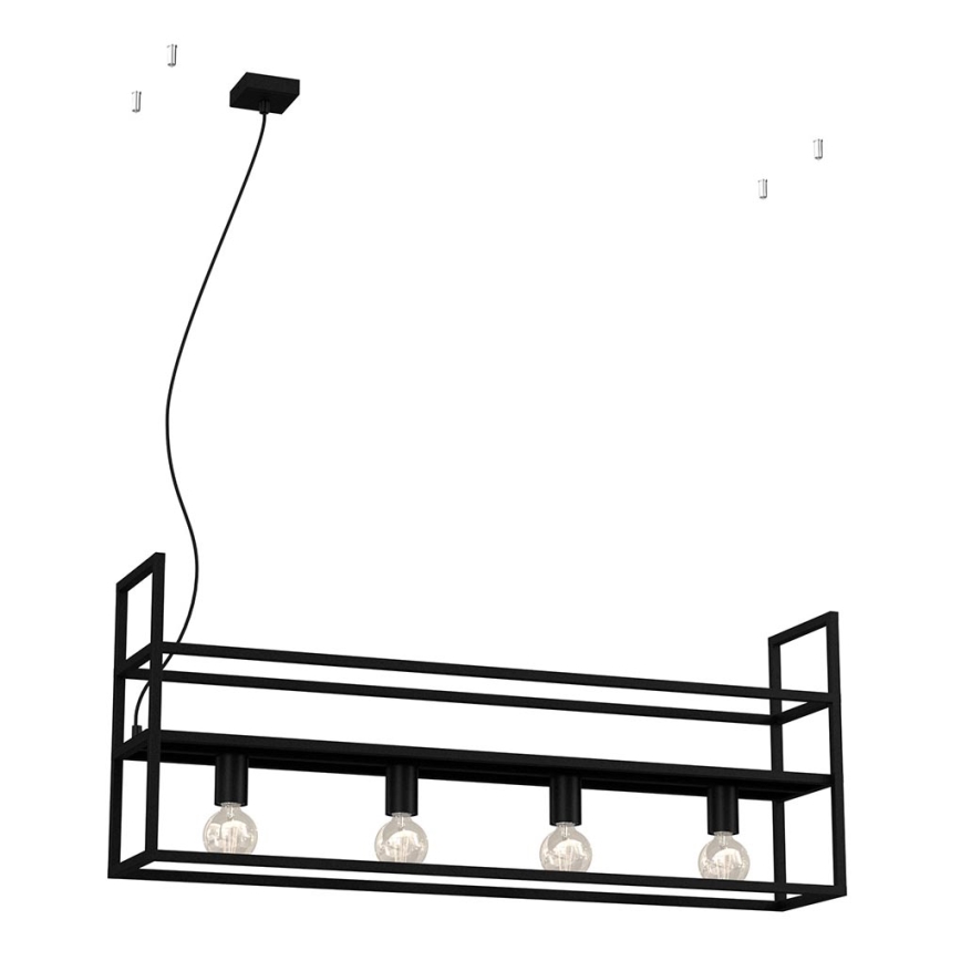 Candelabro suspenso SHELF 4xE27/60W/230V