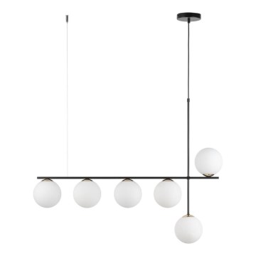 Candelabro suspenso SILIA 6xG9/12W/230V preto