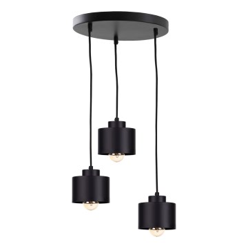 Candelabro suspenso SIMPLY BLACK 3xE27/60W/230V diâmetro 32 cm