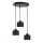 Candelabro suspenso SIMPLY BLACK 3xE27/60W/230V diâmetro 32 cm