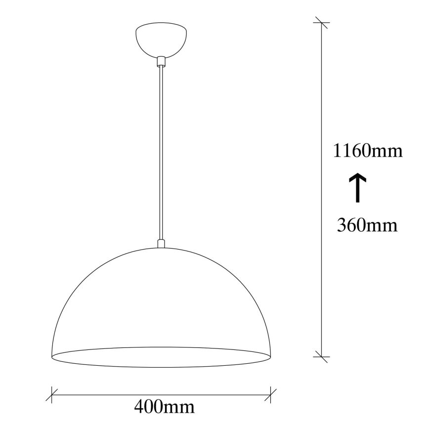 Candelabro suspenso SIVANI 1xE27/40W/230V