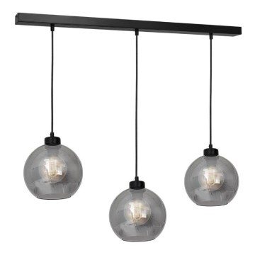 Candelabro suspenso SOFIA 3xE27/60W/230V preto