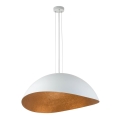 Candelabro suspenso SOLARIS 1xE27/60W/230V diâmetro 48 cm branco/cobre