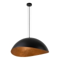 Candelabro suspenso SOLARIS 1xE27/60W/230V diâmetro 69 cm preto/cobre