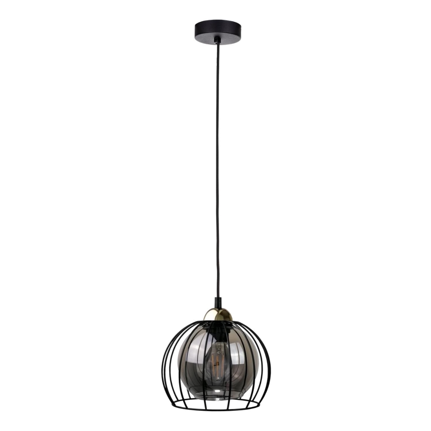 Candelabro suspenso SOLO BLACK 1xE27/60W230V preto/dourado