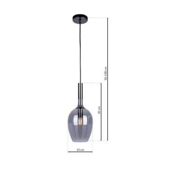 Candelabro suspenso TANGO 1xE14/40W/230V preto