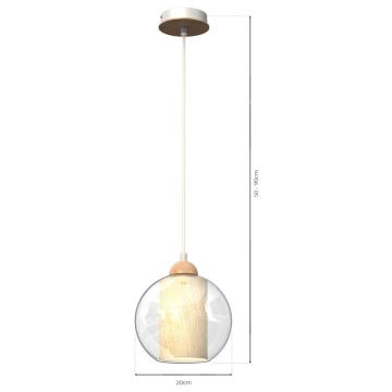 Candelabro suspenso TELA 1xE27/60W/230V d. 20 cm