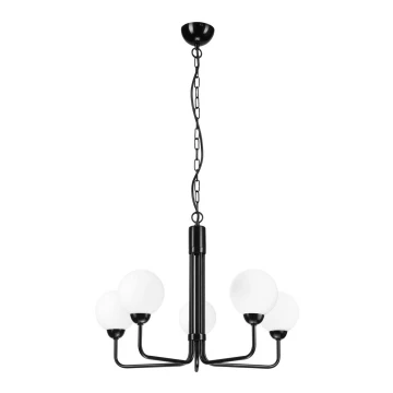 Candelabro suspenso TIFFY 5xG9/5W/230V preto