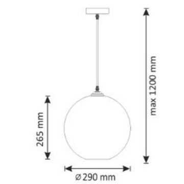 Candelabro suspenso UMEA 1xE27/20W/230V