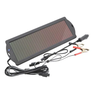 Carregador solar para baterias de automóveis 1,8W/12V
