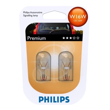 CONJUNTO 2x Lâmpada de carro Philips VISION 12067B2 W16W W2,1x9,5d/16W/12V
