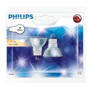 CONJUNTO 2x Lâmpada industrial Philips HALOGEN GU4/20W/12V 3000K