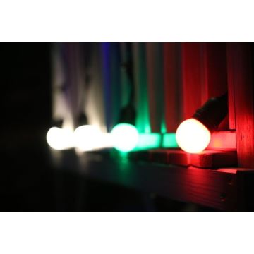 CONJUNTO 2x Lâmpada LED PARTY E27/0,5W/36V verde