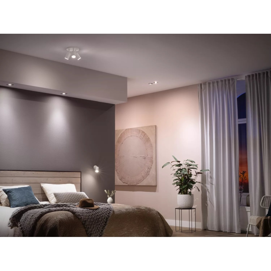 CONJUNTO 2x Lâmpadas LED com regulação Philips Hue WHITE AMBIANCE GU10/4,2W/230V 2200-6500K