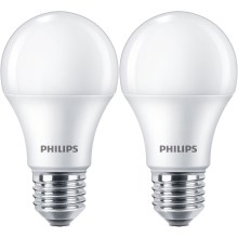 CONJUNTO 2x Lâmpadas LED Philips A60 E27/10W/230V 4000K