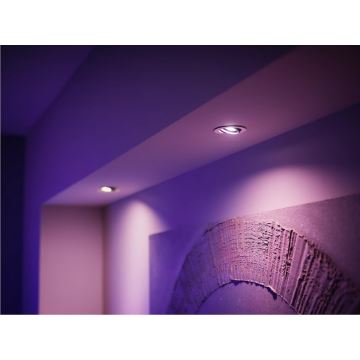 CONJUNTO 2x Lâmpadas LED RGBW com regulação Philips Hue White And Color Ambiance GU10/4,2W/230V 2000-6500K